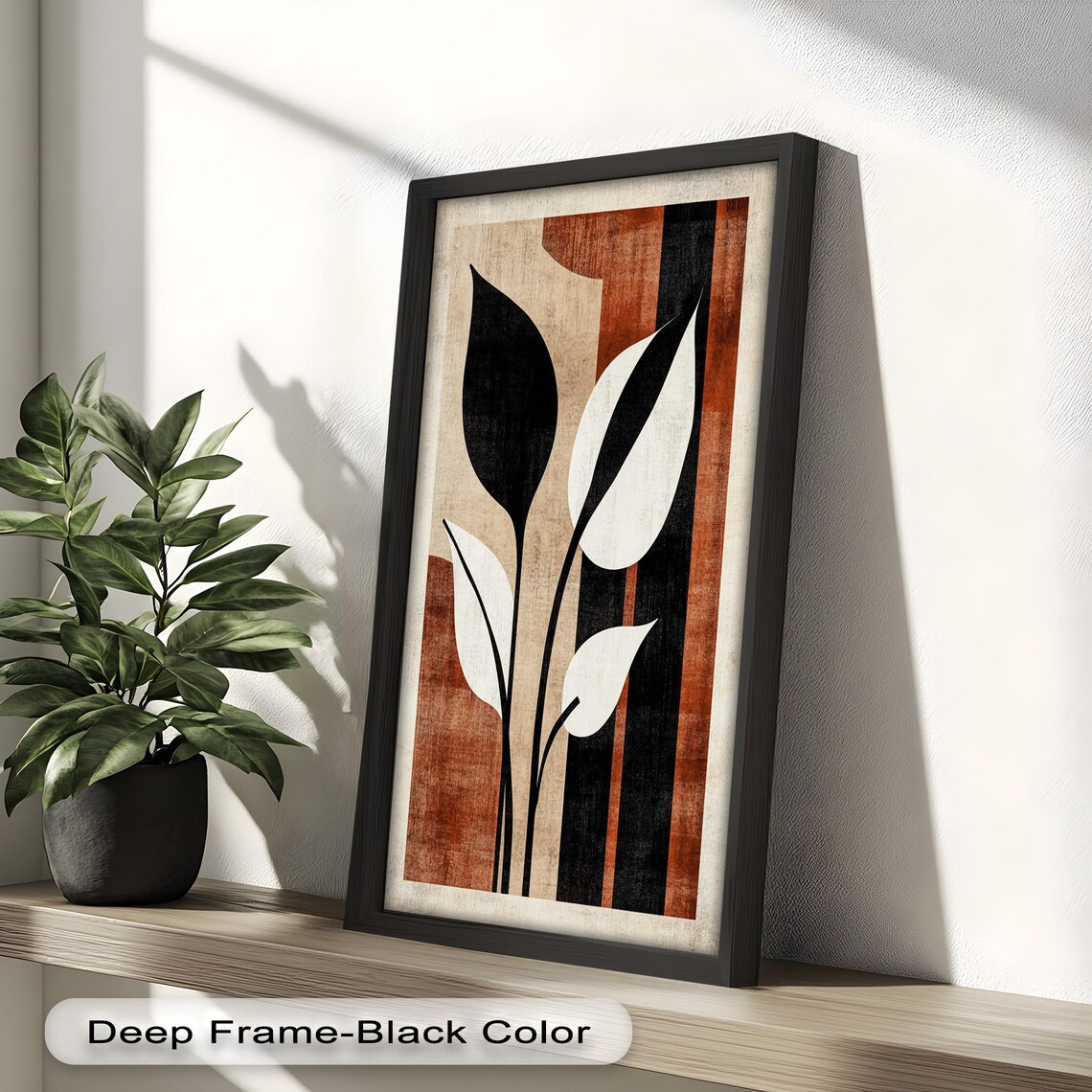 Rustic Botanical Art Print, Farmhouse Boho Modern - Image 2