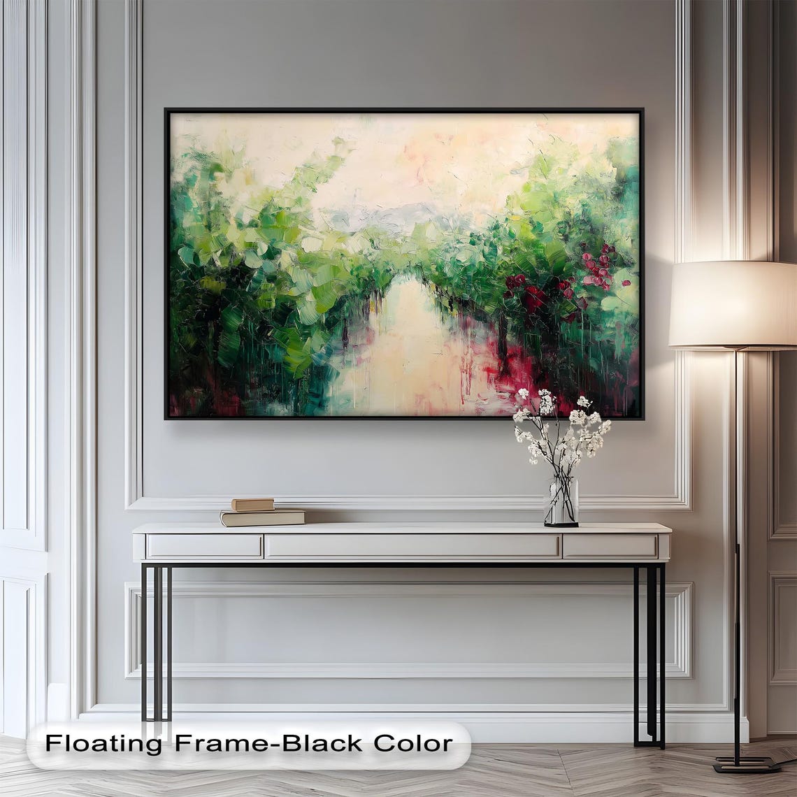 Vineyard Landscape, Impressionist Rustic Nature Decor - Image 5