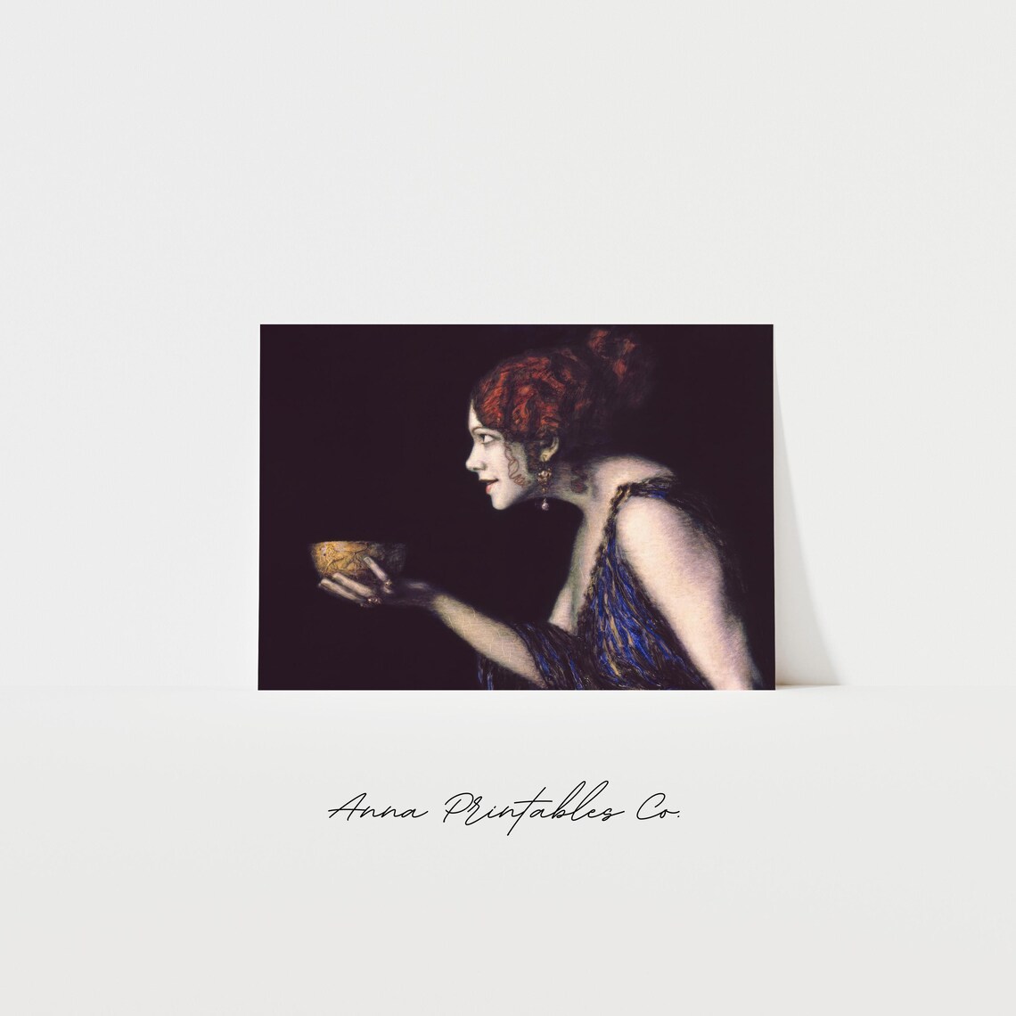 Tilla Durieux As Circe Greek Goddess Golden Bowl Vintage Painting Poster