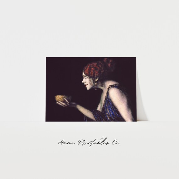 Tilla Durieux As Circe Greek Goddess Golden Bowl Vintage Painting Poster