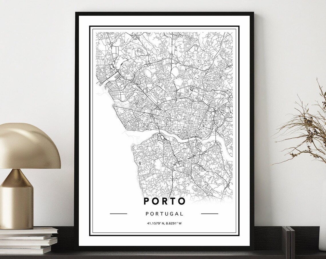 Porto Minimal Map Poster, Portugal City Map - Image 2