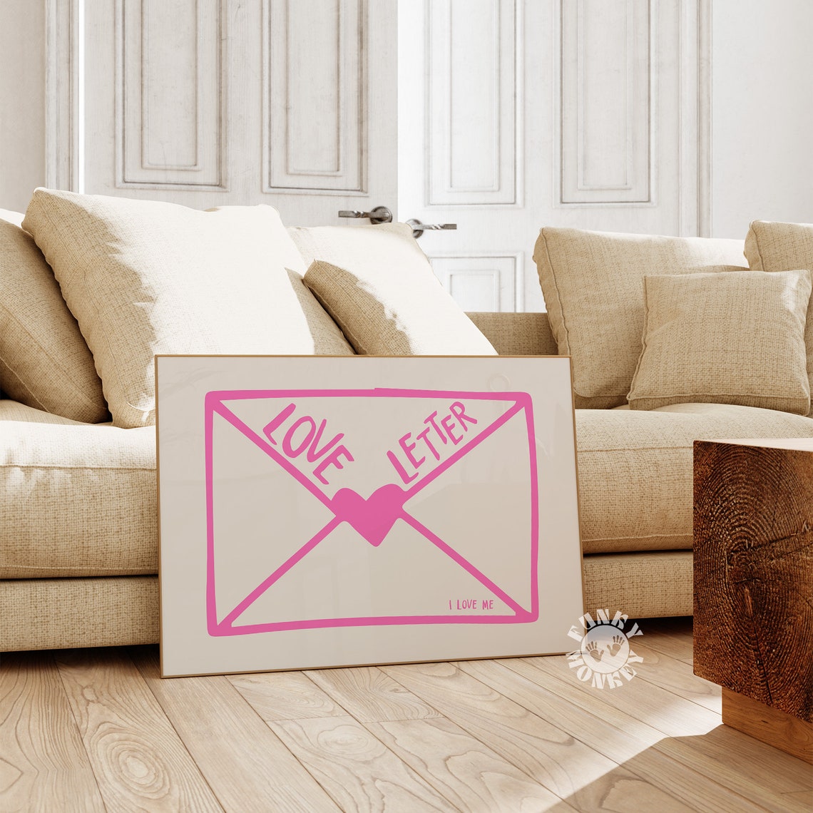 Love Letter Pink Envelope Heart I Love Me Coquette Self Love Poster - Image 3