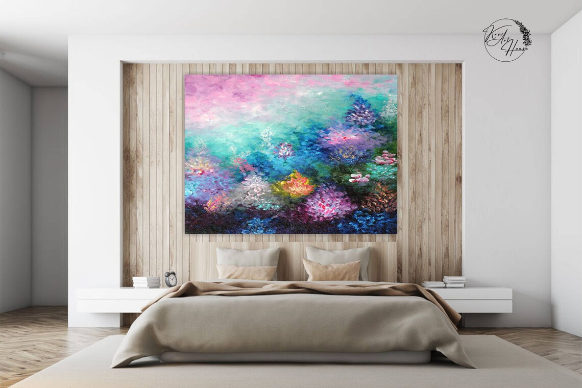 Abstract Floral Painting, Botanical Wall Art Print - Image 3