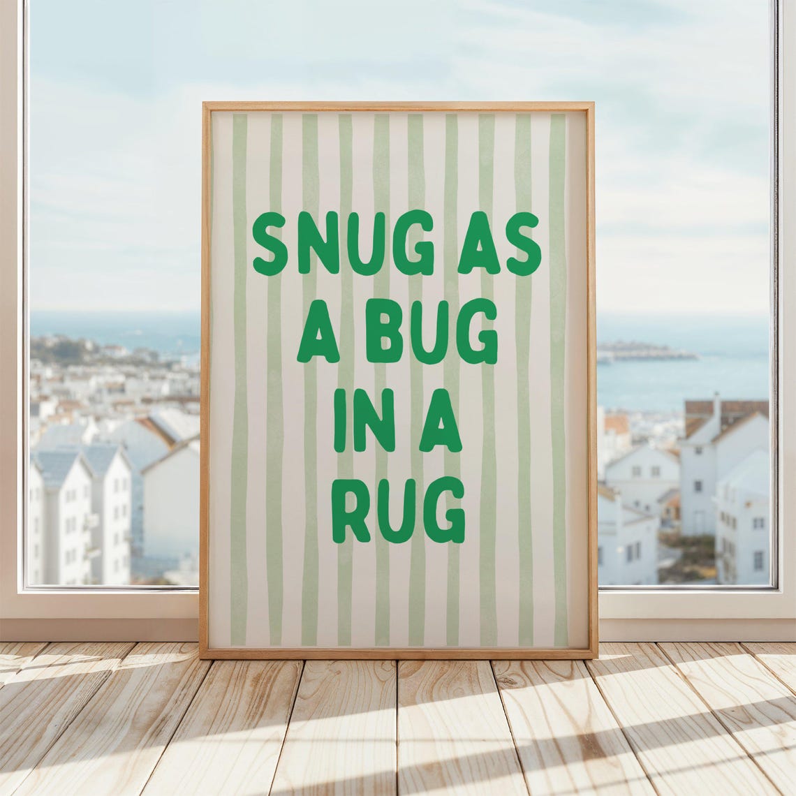 Snug As A Bug In Rug Nursery Decor Art Print