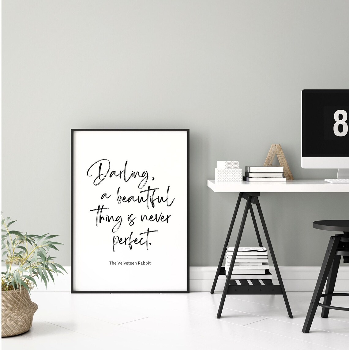 The Velveteen Rabbit Quote, Boho Modern Art Print - Image 5