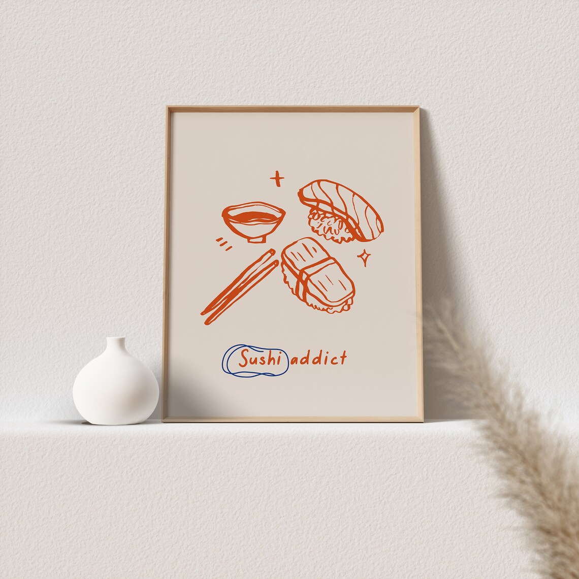Japanese Sushi Vintage Food Poster, Kitchen Wall Art - Image 3