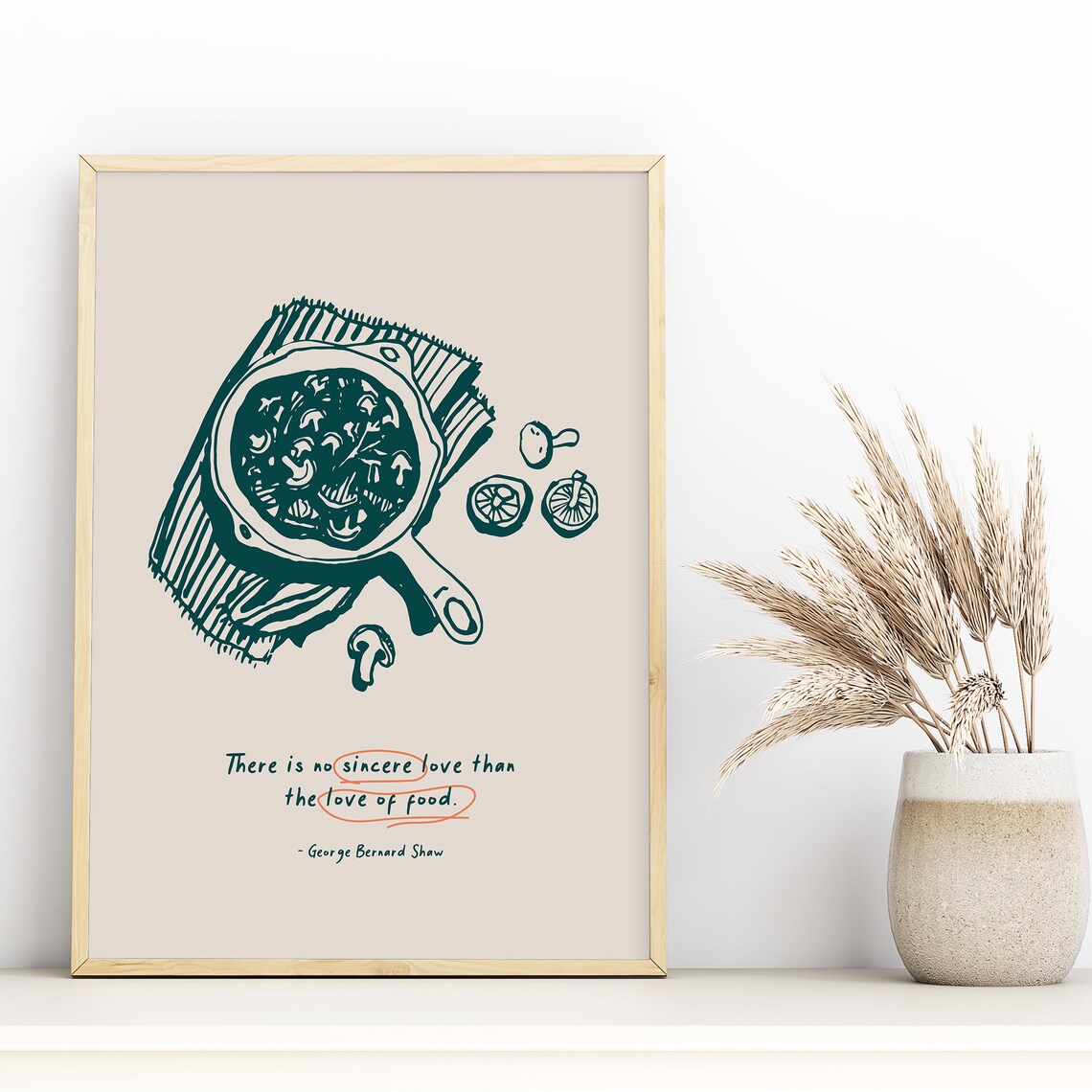 Mushroom Omelet, Modern Style Food Poster - Image 2