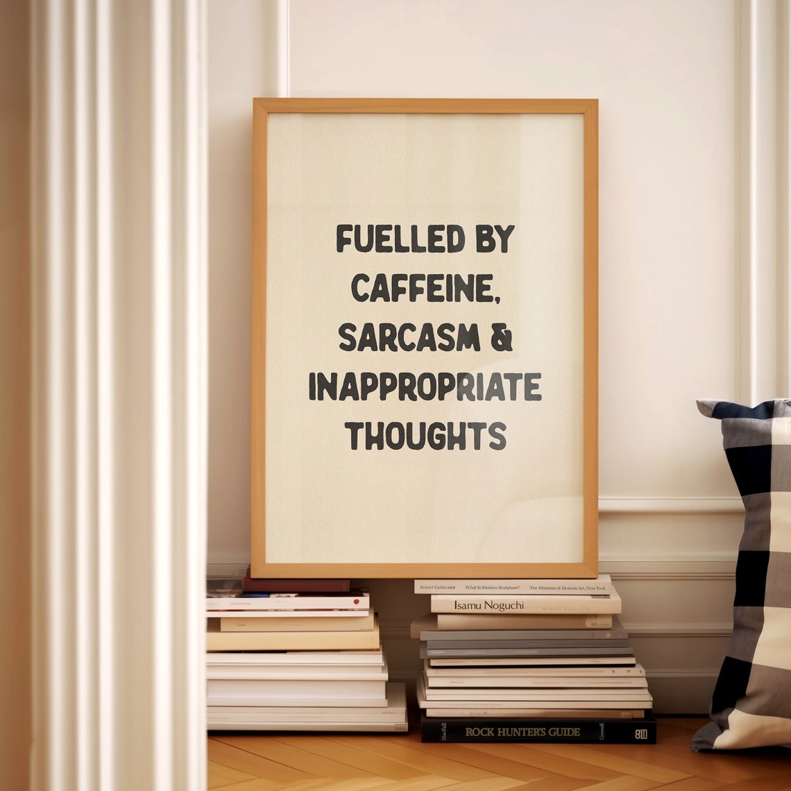 Fuelled By Caffeine Sarcasm And Inappropriate Thoughts Funny Poster - Image 3