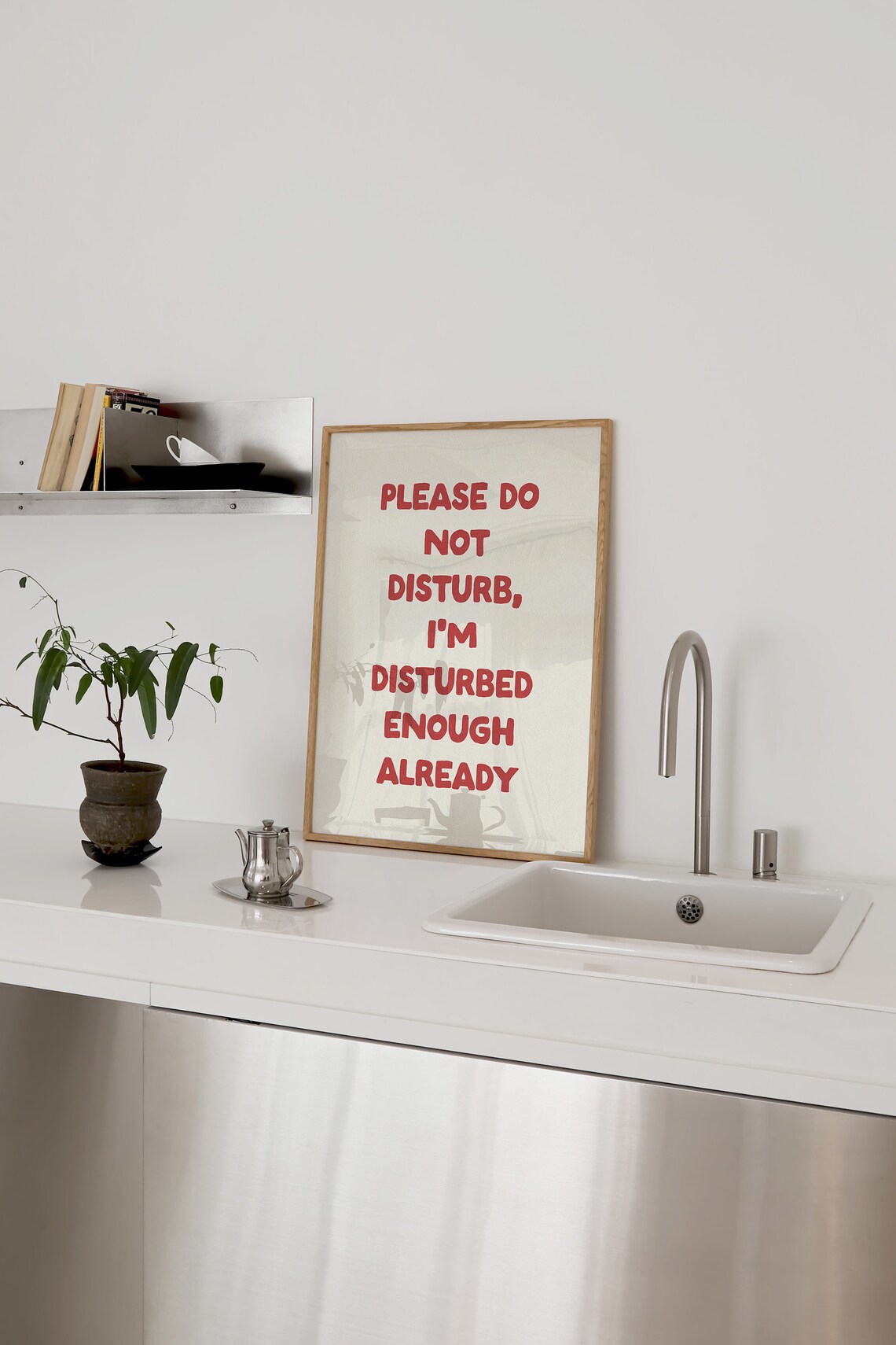 Please Do Not Disturb Funny Typography Poster Print - Image 4