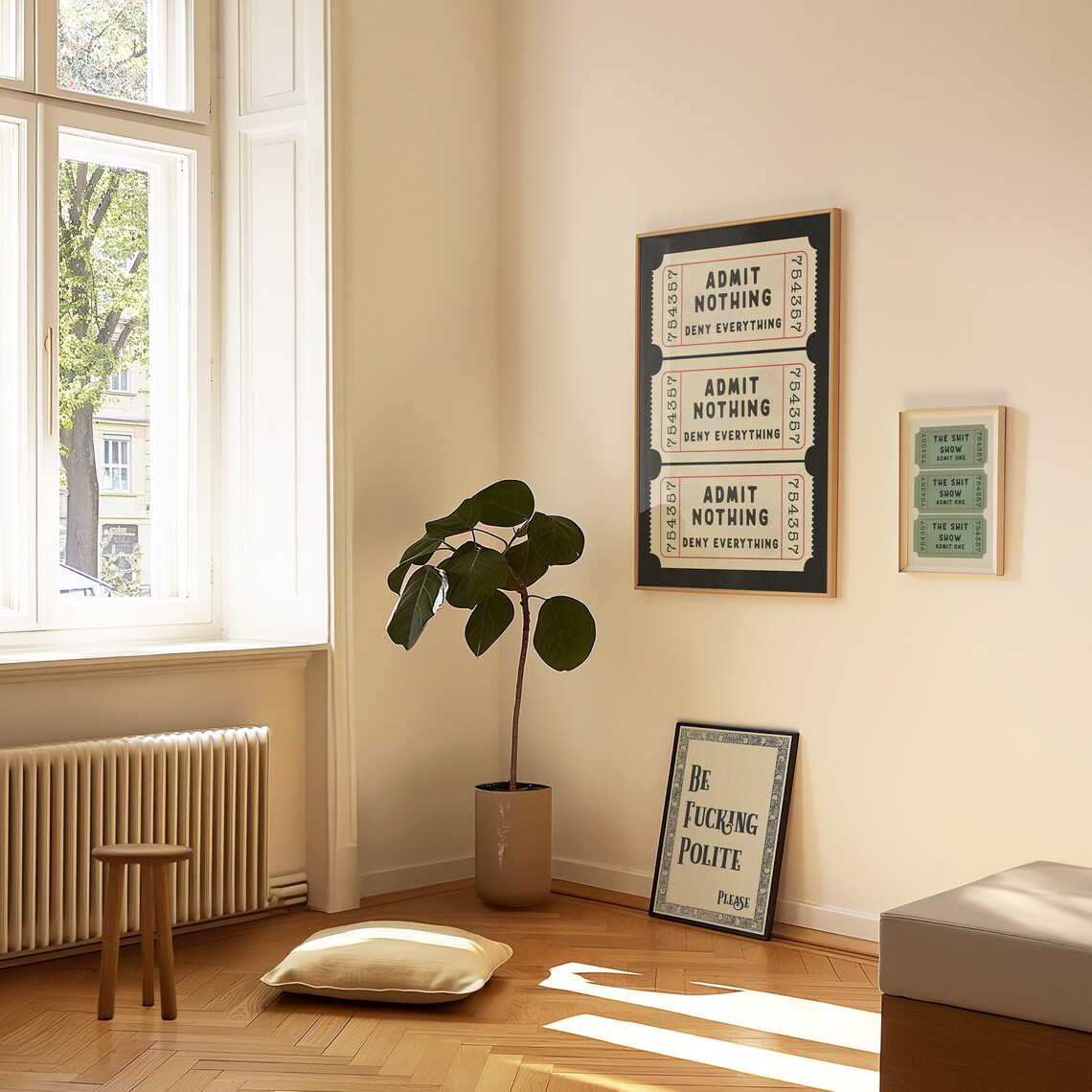 Be Fucking Polite Please Typography Wall Art - Image 3