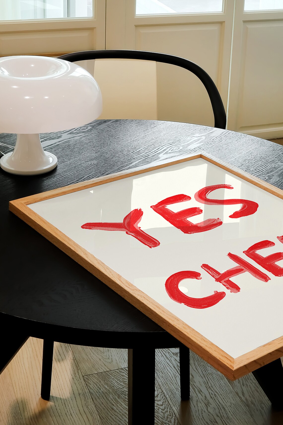 Yes Chef Kitchen Print Minimalist Cooking Art Aesthetic Kitchen Decor The Bear Quote Poster Cute Kitchen Cooking Wall Art - Image 2