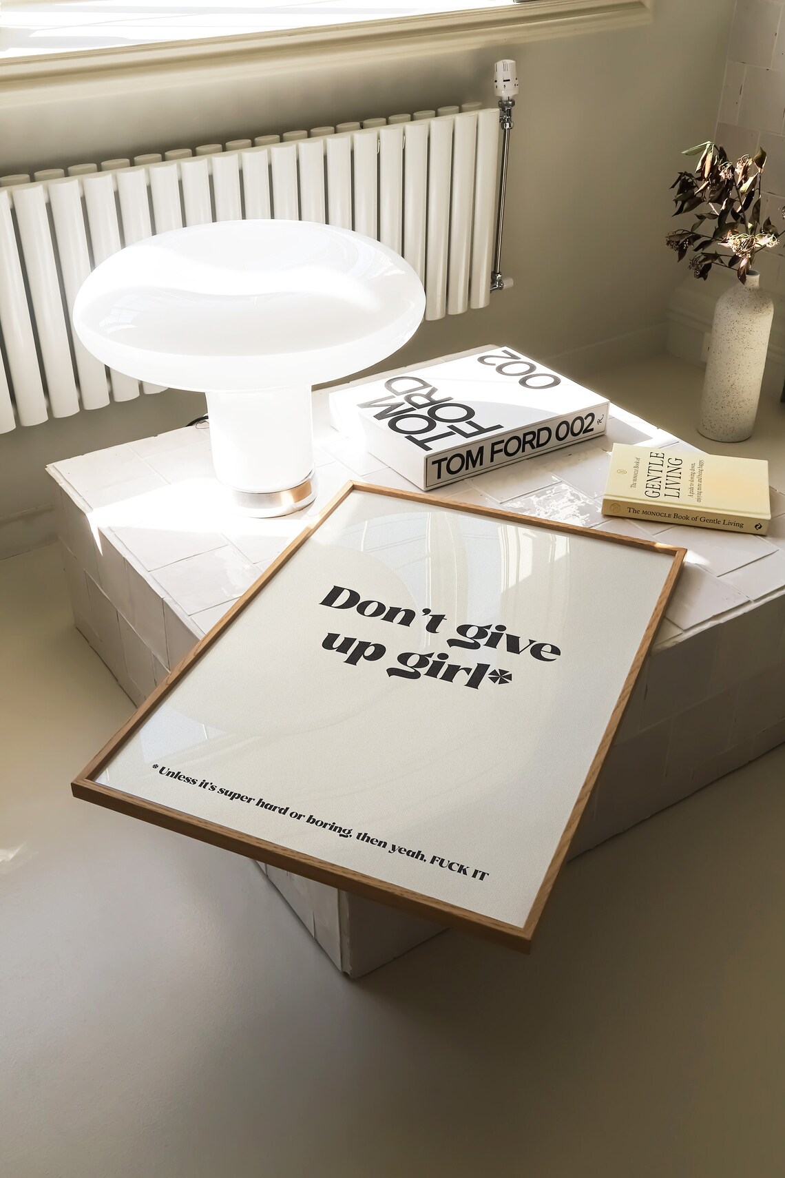 Dont Give Up Girl Motivational Wall Art Print - Image 4