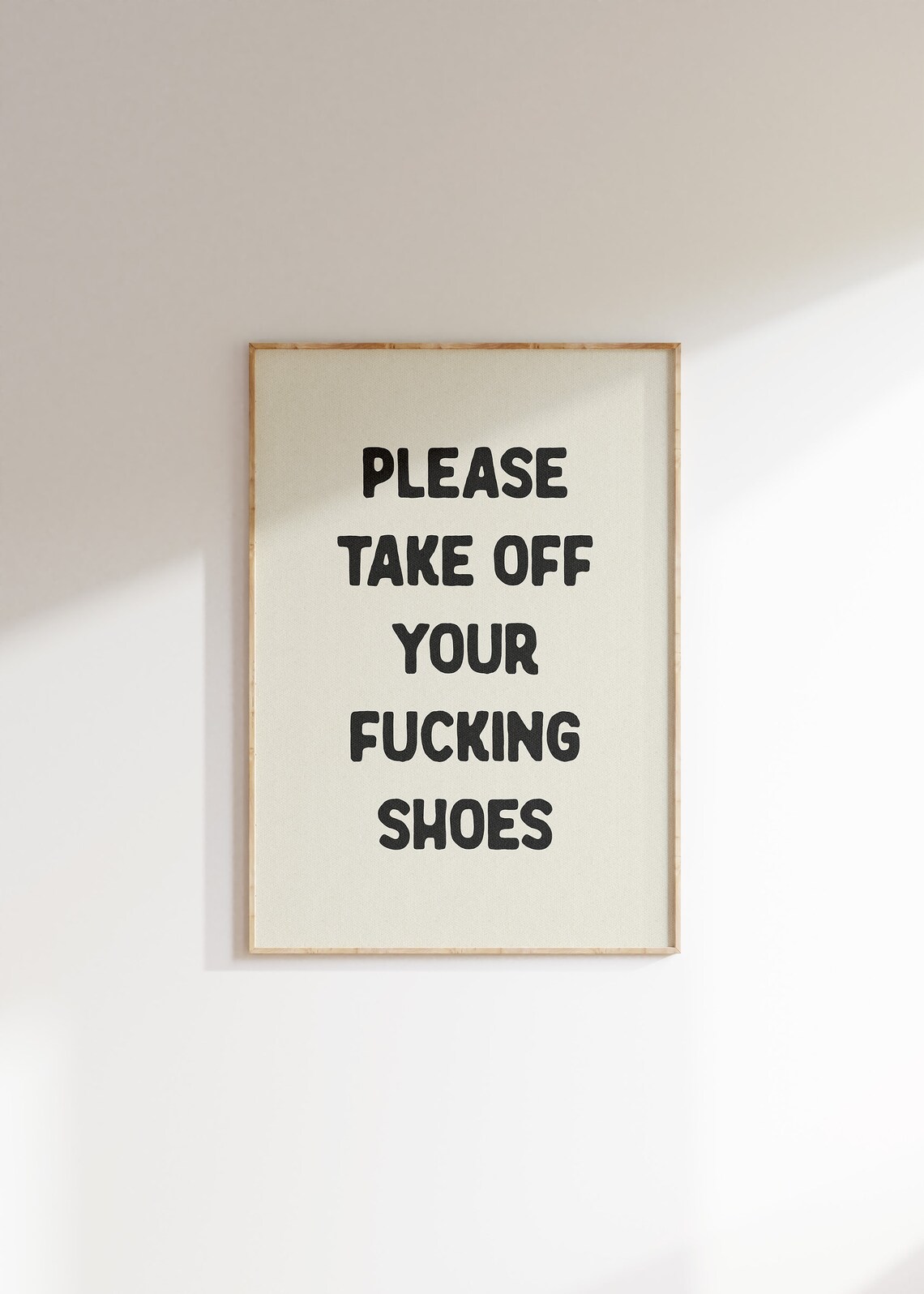 Please Take Off Your Fucking Shoes - Funny Hallway Art Print - Image 4