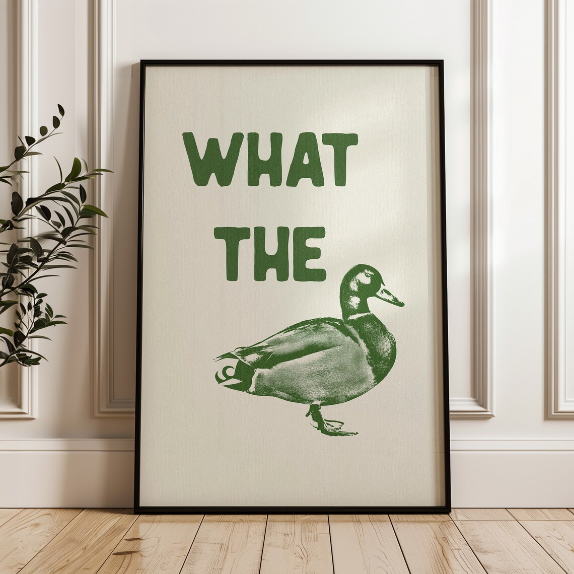 What The Duck Funny Quote Art Print, Typography - Image 4