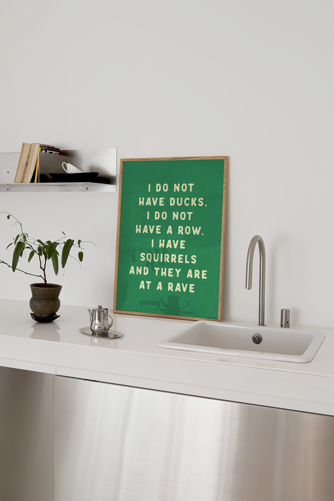 I Do Not Have Ducks Funny Quote Bathroom Wall Art - Image 3