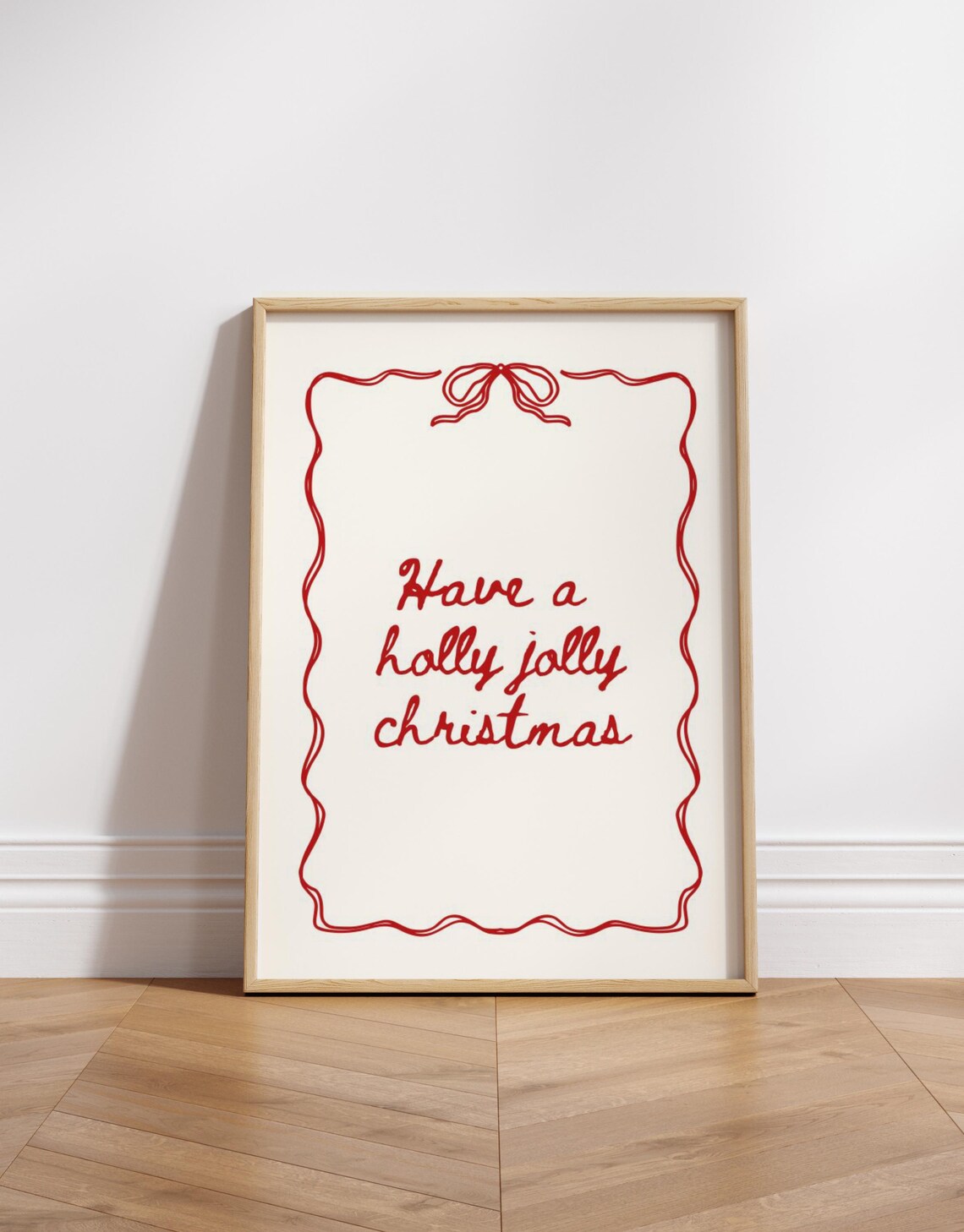Merry Christmas Winter Minimalist Quote Art Print - Image 3
