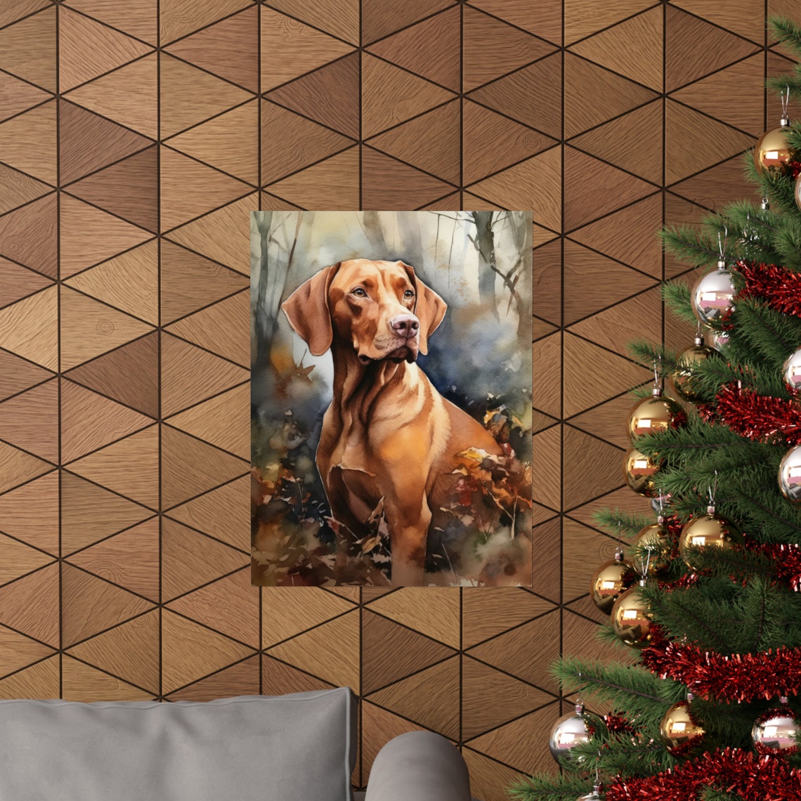 Vizsla Dog Art Print Dog Wall Art Animal Art Print Animal Art Poster Dog Lover Gift Colorful Animal Wall Art Cool Dog Art - Image 3