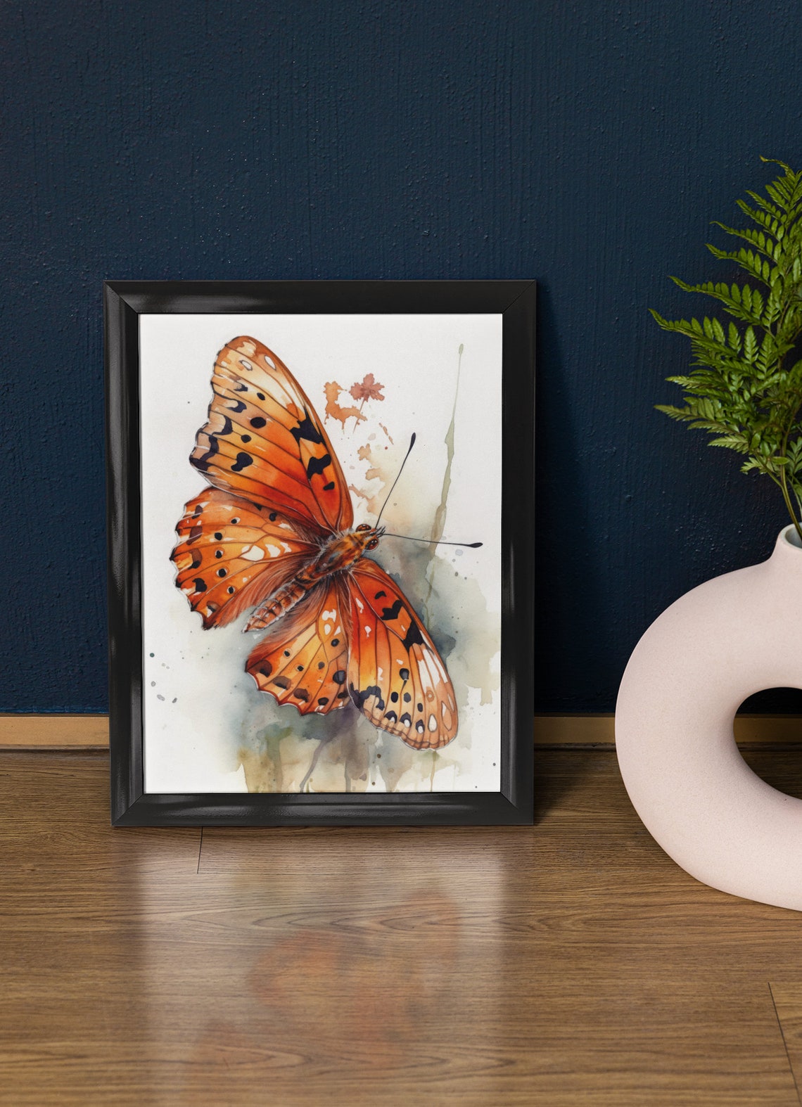 Fritillary Butterfly Art Print Butterfly Home Dcor Watercolor Butterfly Painting Insect Wall Art Nature Lover Butterflies Artwork