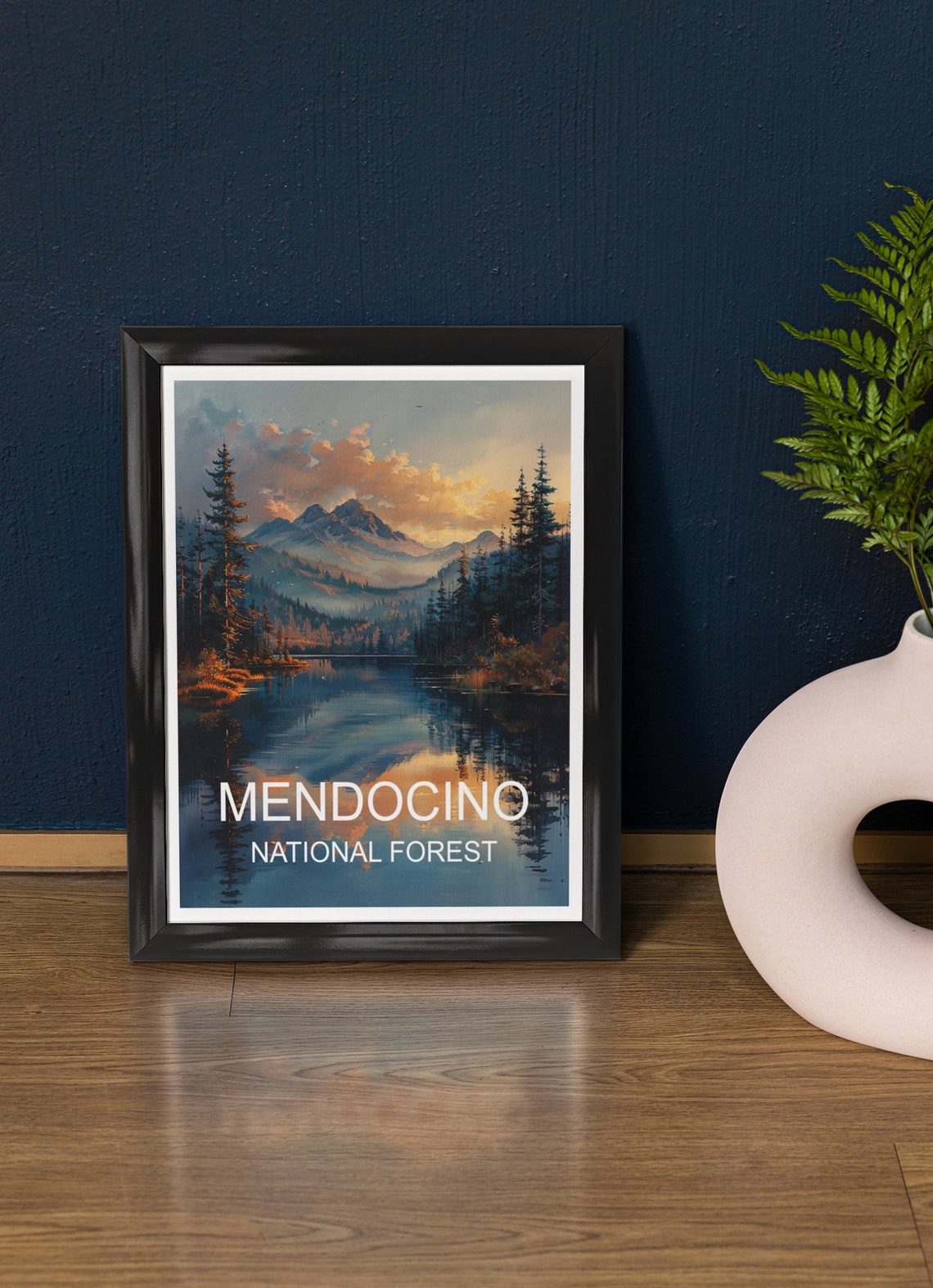 Mendocino National Forest Travel Poster