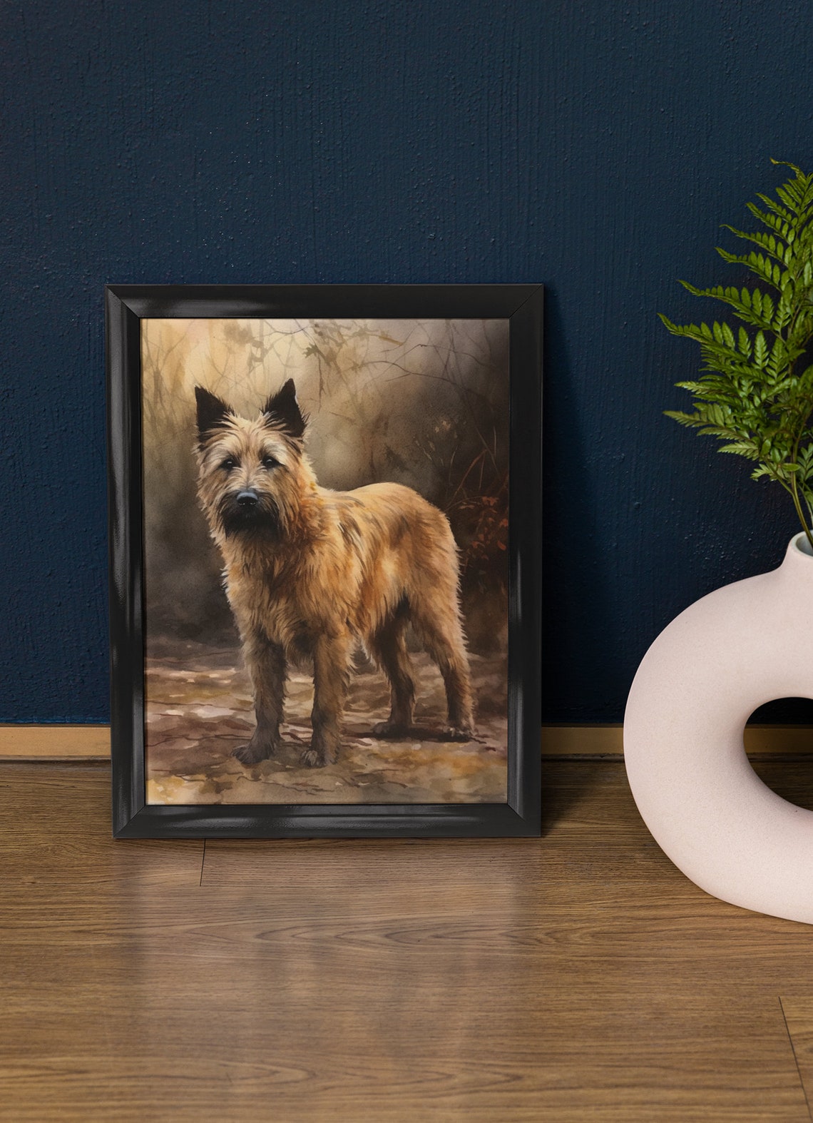 Berger Picard Dog Art Print Dog Wall Art Animal Art Print Animal Art Poster Dog Lover Gift Colorful Animal Wall Art Cool Dog Art