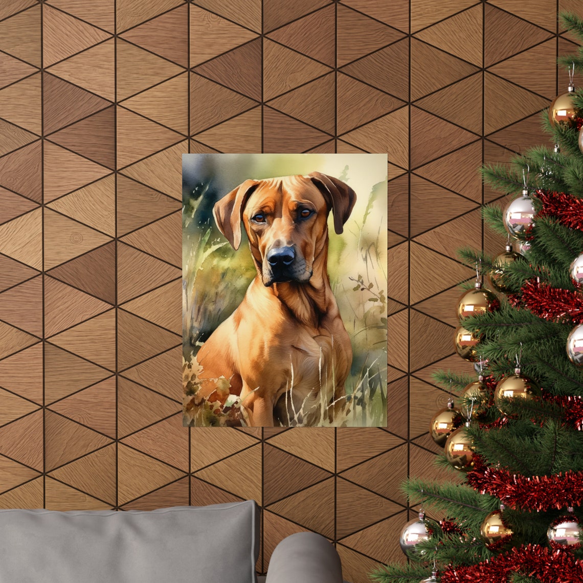 Rhodesian Ridgeback Dog Art Print Dog Wall Art Animal Art Print Animal Art Poster Dog Lover Gift Colorful Animal Wall Art Cool Dog Art - Image 3