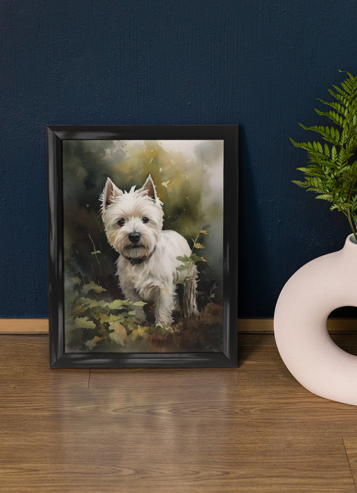 West Highland White Terrier Dog Art Print Dog Wall Art Animal Art Print Animal Art Poster Dog Lover Gift Colorful Animal Wall Art