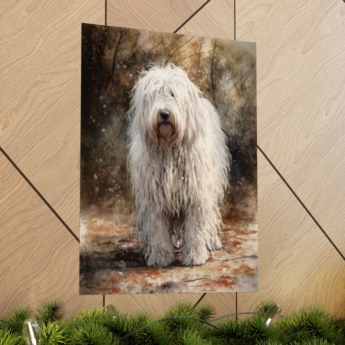 Komondor Dog Art Print Dog Wall Art Animal Art Print Animal Art Poster Dog Lover Gift Colorful Animal Wall Art Cool Dog Art - Image 2