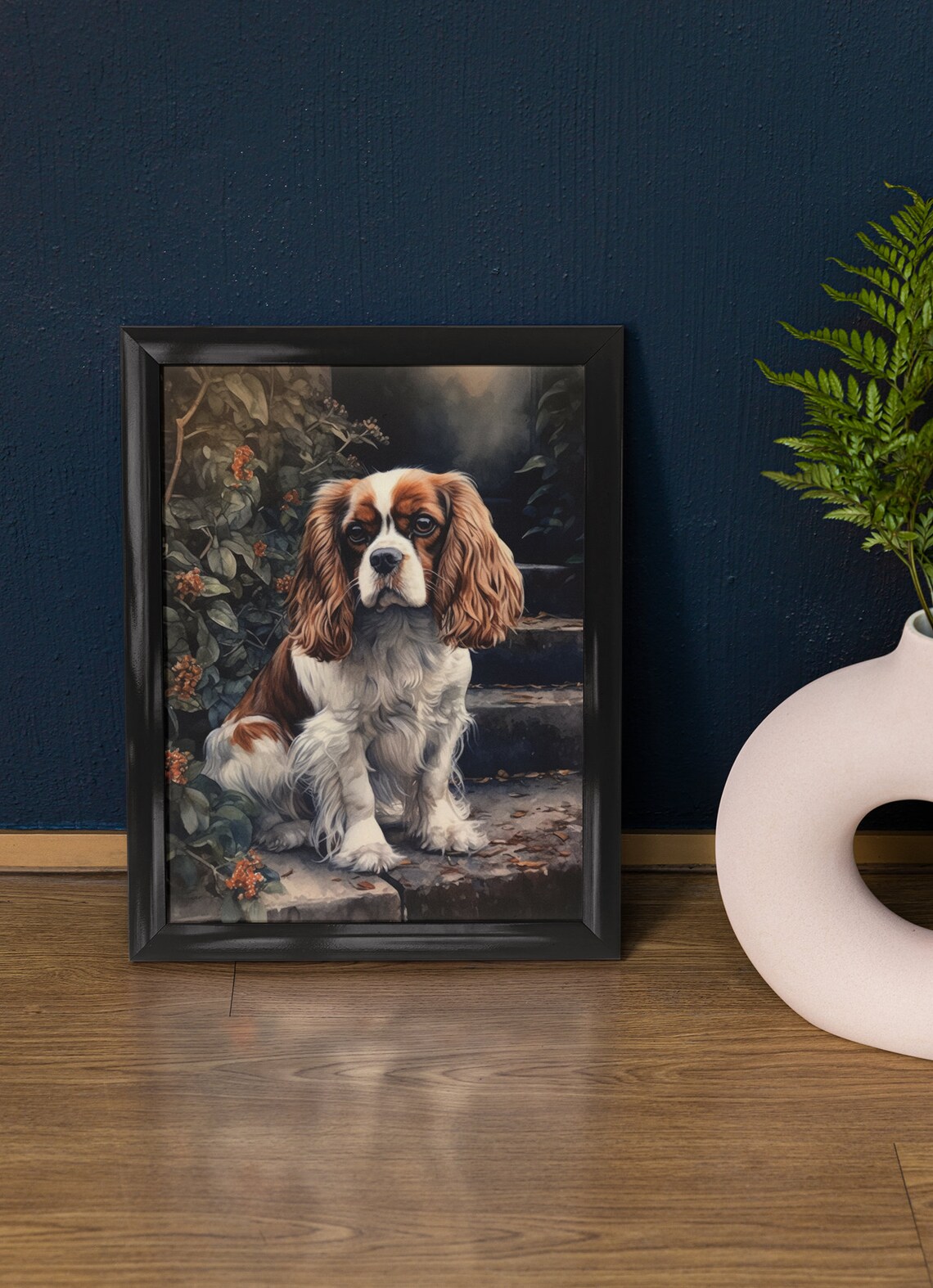 Cavalier King Charles Spaniel Dog Art Print Dog Wall Art Animal Art Print Animal Art Poster Dog Lover Gift Colorful Animal Wall Art