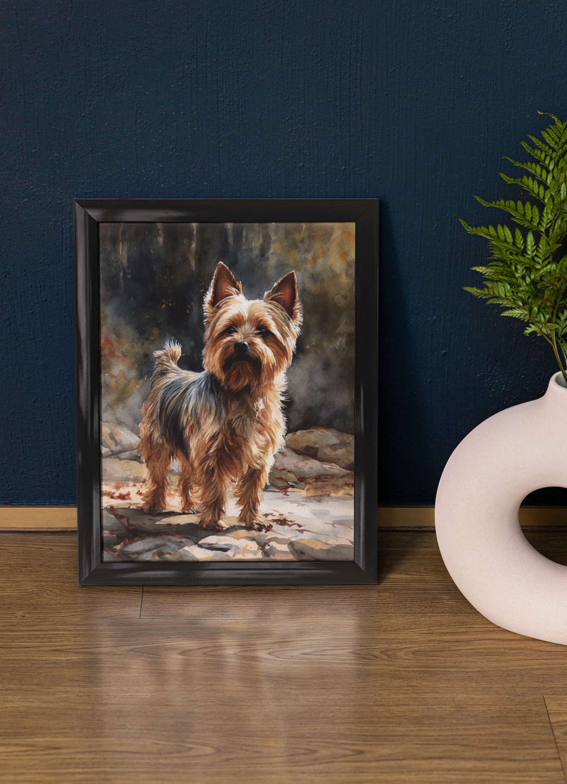 Silky Terrier Dog Art Print Dog Wall Art Animal Art Print Animal Art Poster Dog Lover Gift Colorful Animal Wall Art Cool Dog Art