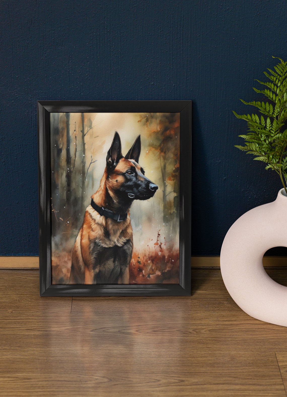 Belgian Malinois Dog Art Print Dog Wall Art Animal Art Print Animal Art Poster Dog Lover Gift Colorful Animal Wall Art Cool Dog Art