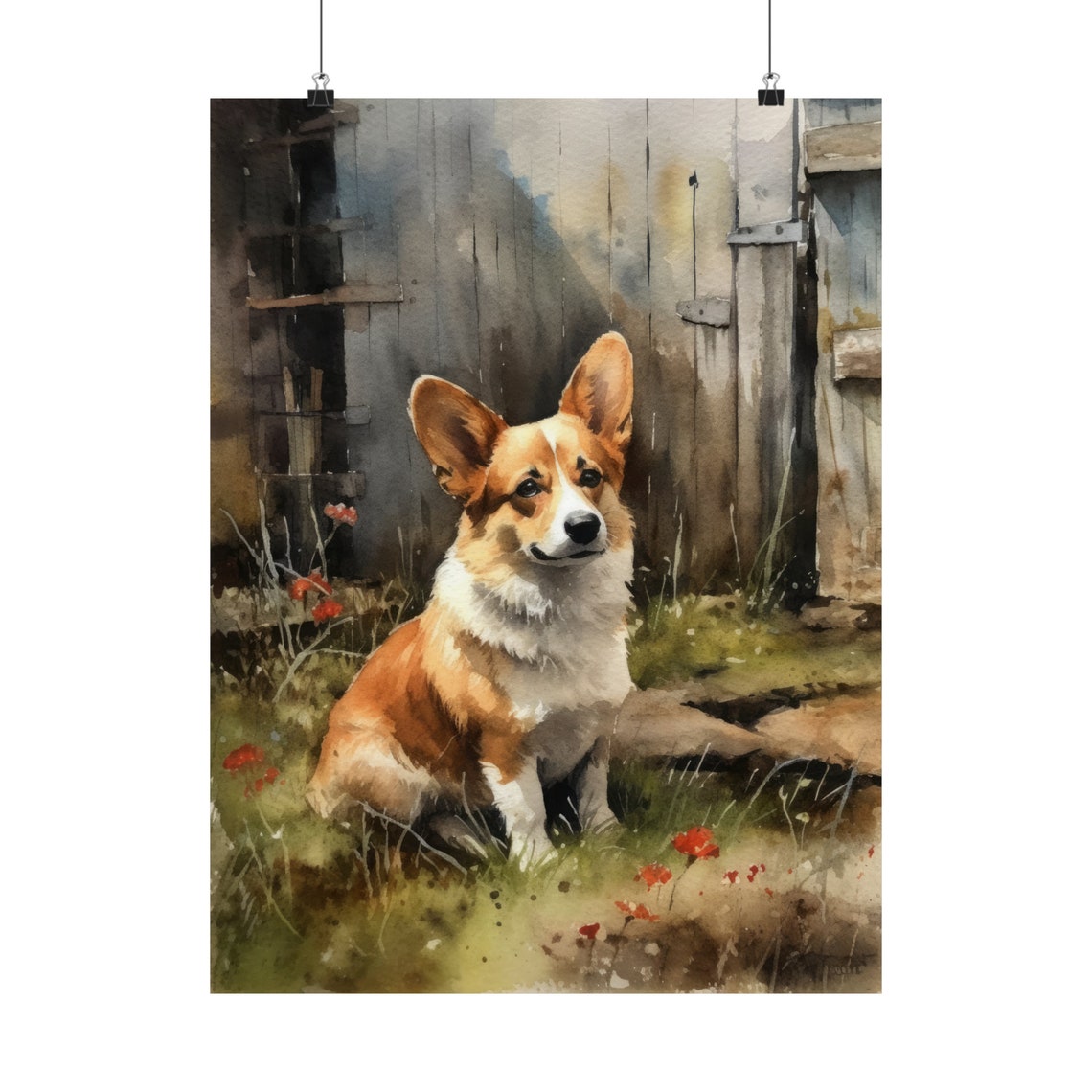 Pembroke Welsh Corgi Dog Art Print Dog Wall Art Animal Art Print Animal Art Poster Dog Lover Gift Colorful Animal Wall Art Cool Dog - Image 5