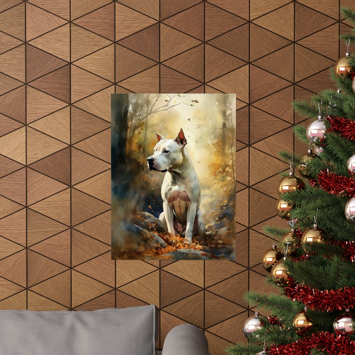 Dogo Argentino Dog Art Print Dog Wall Art Animal Art Print Animal Art Poster Dog Lover Gift Colorful Animal Wall Art Cool Dog Art - Image 3