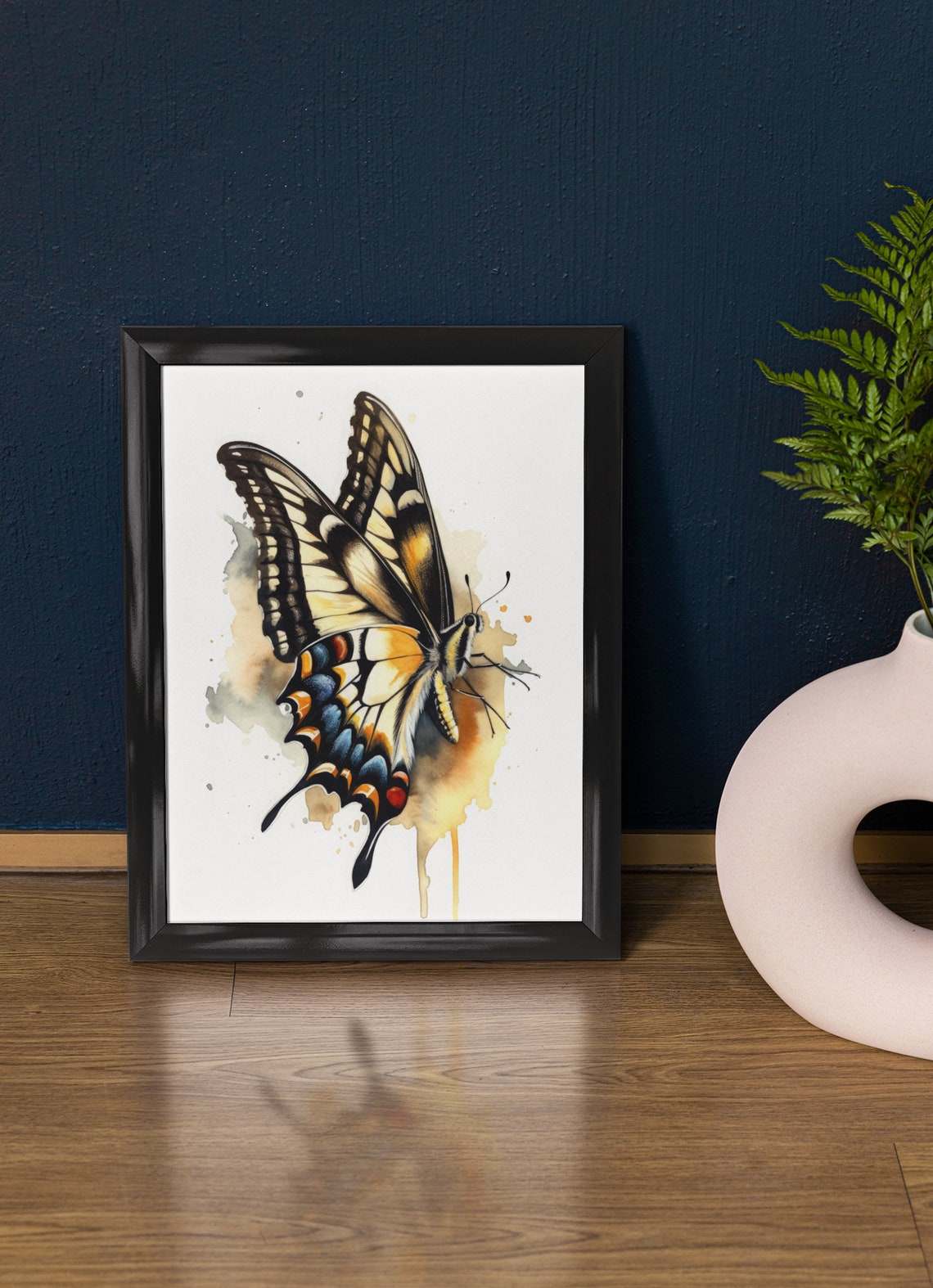 Swallowtail Butterfly Art Print Butterfly Home Dcor Watercolor Butterfly Painting Insect Wall Art Nature Lover Butterflies Artwork