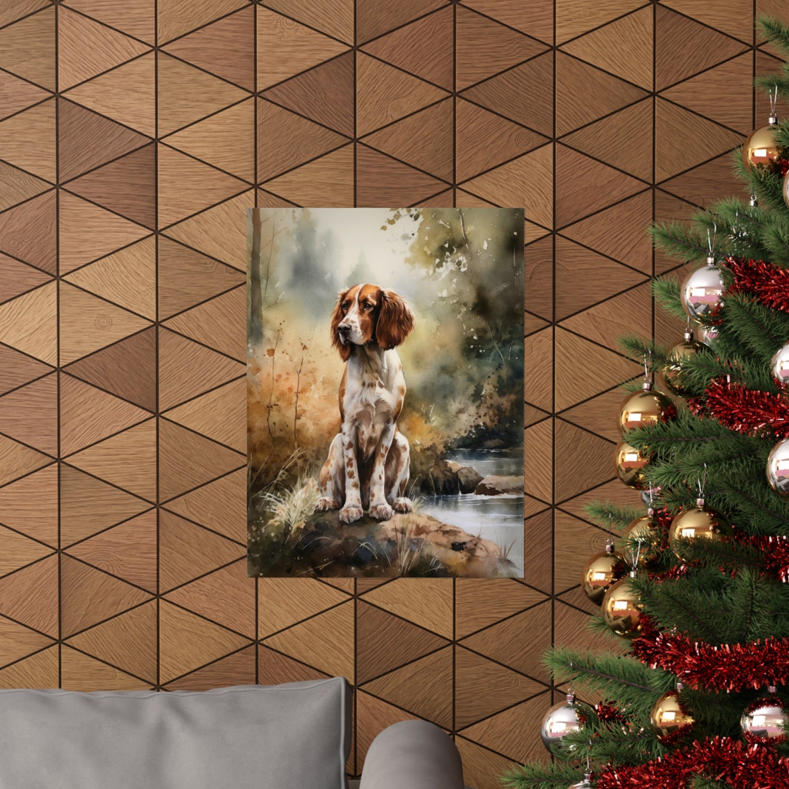 Welsh Springer Spaniel Dog Art Print Dog Wall Art Animal Art Print Animal Art Poster Dog Lover Gift Colorful Animal Wall Art Cool Dog - Image 3