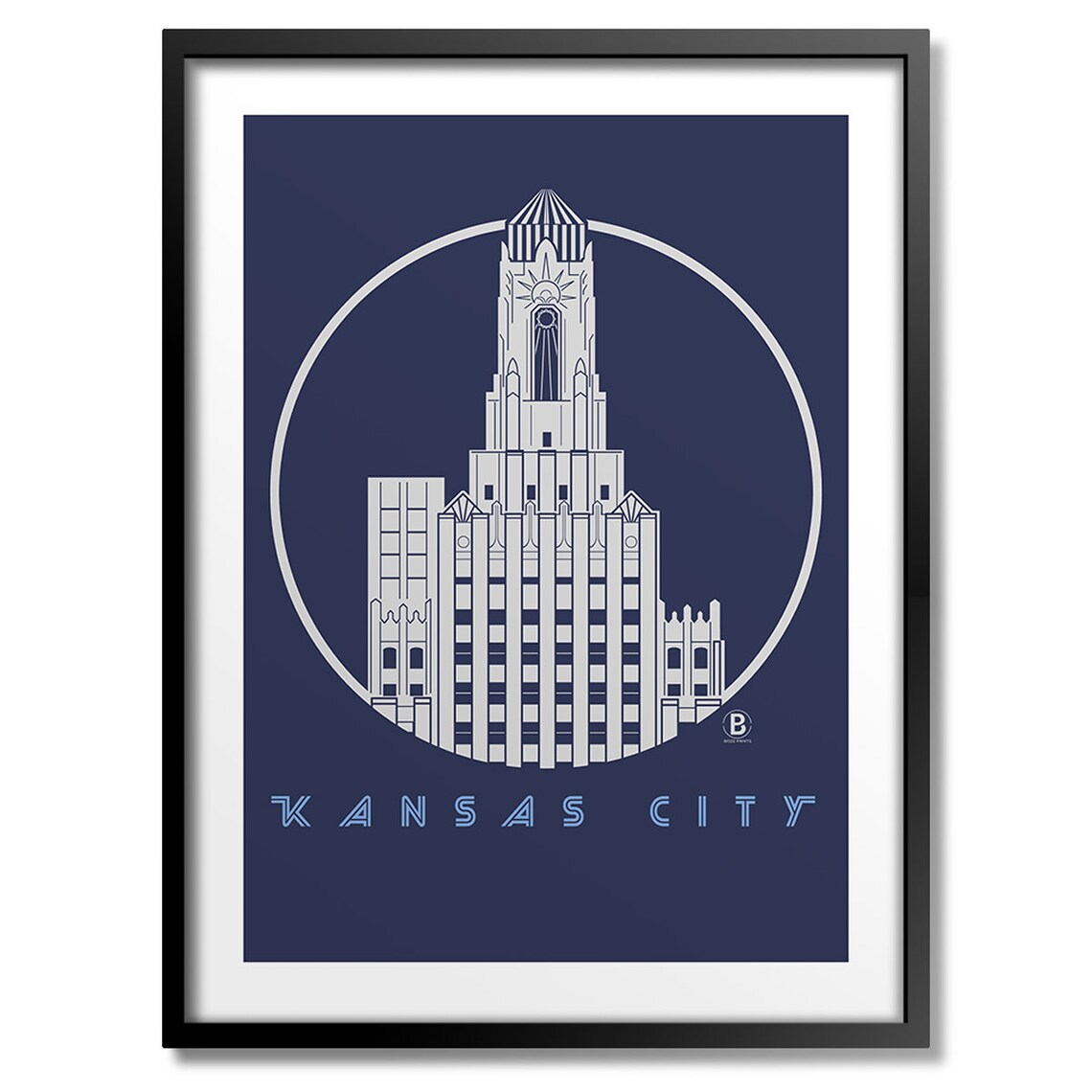 Kansas City Power Light Icon Travel Poster