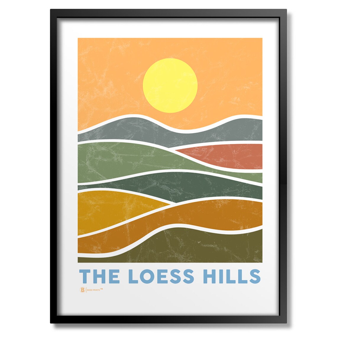 Loess Hills Art Print, Iowa Landscape