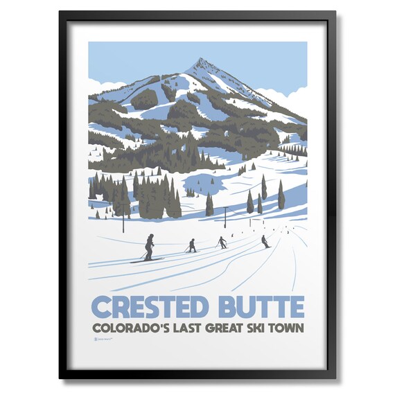 Crested Butte Ski Town Art Print