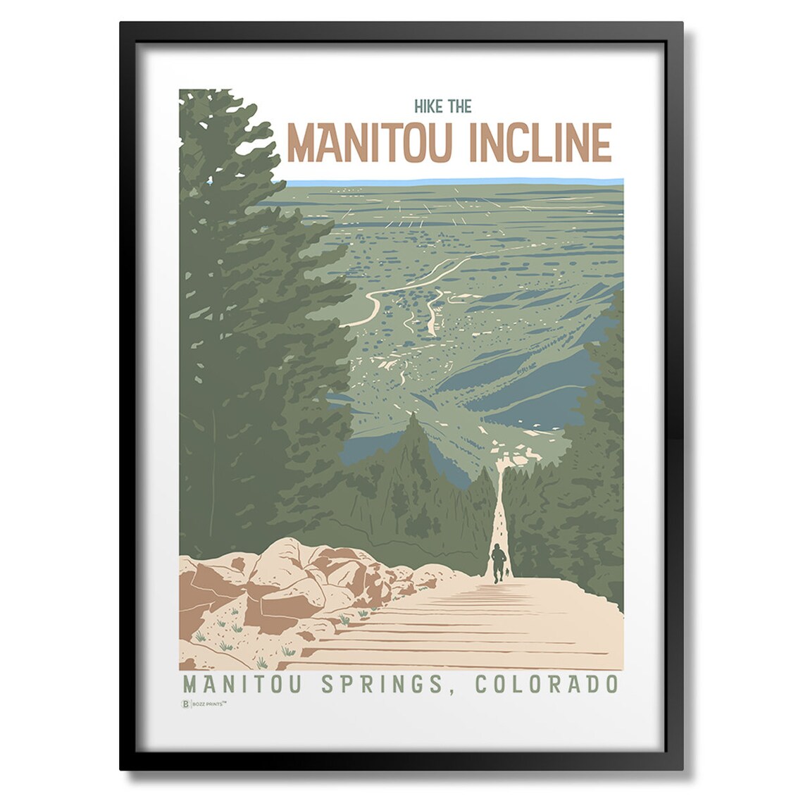 Manitou Incline Travel Poster