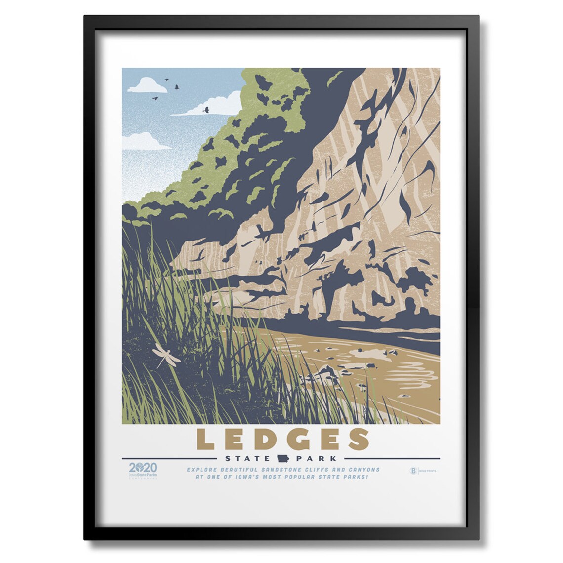 Ledges State Park Art Print, Iowa Landscape