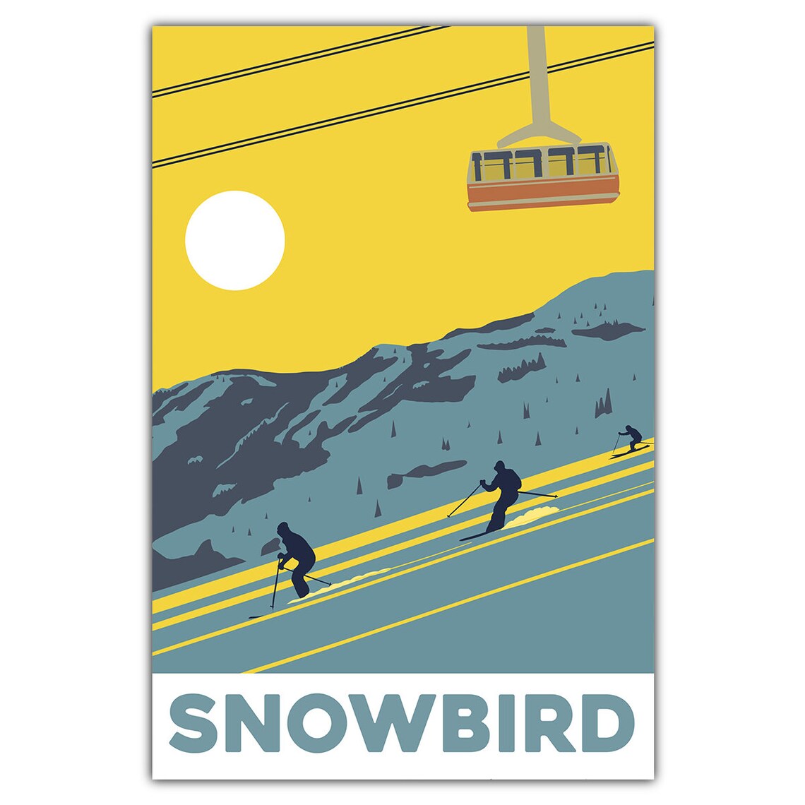 Snowbird Sunset Art Print, Sky Landscape
