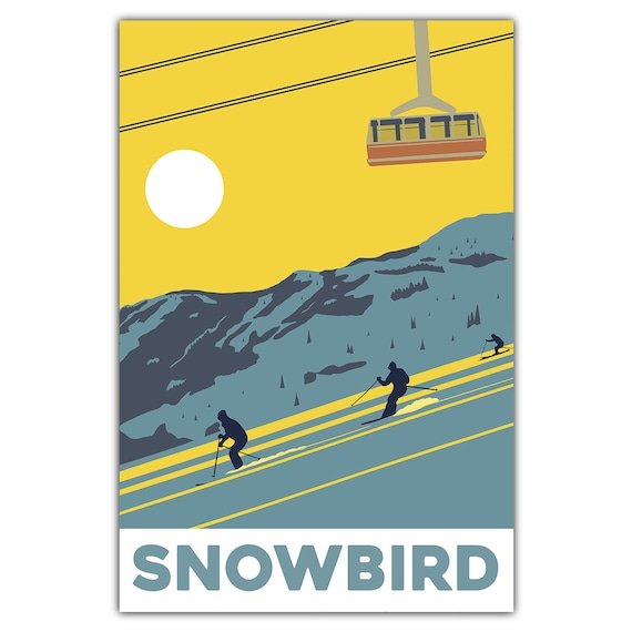 Snowbird Sunset Art Print, Sky Landscape