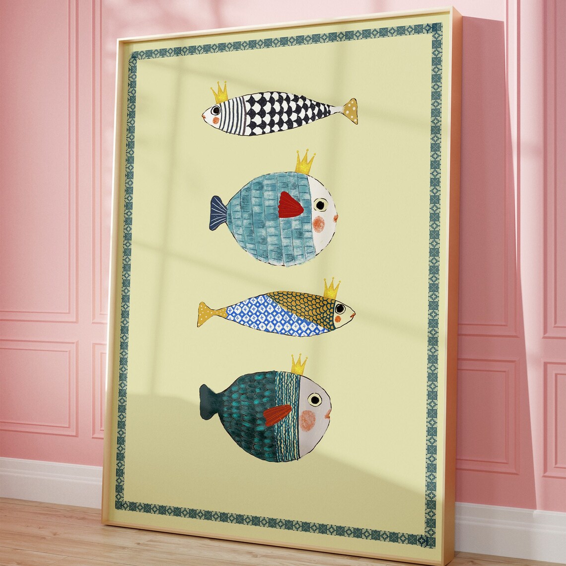 Colorful Fish Art Prints, Nursery Wall Art Print - Image 2
