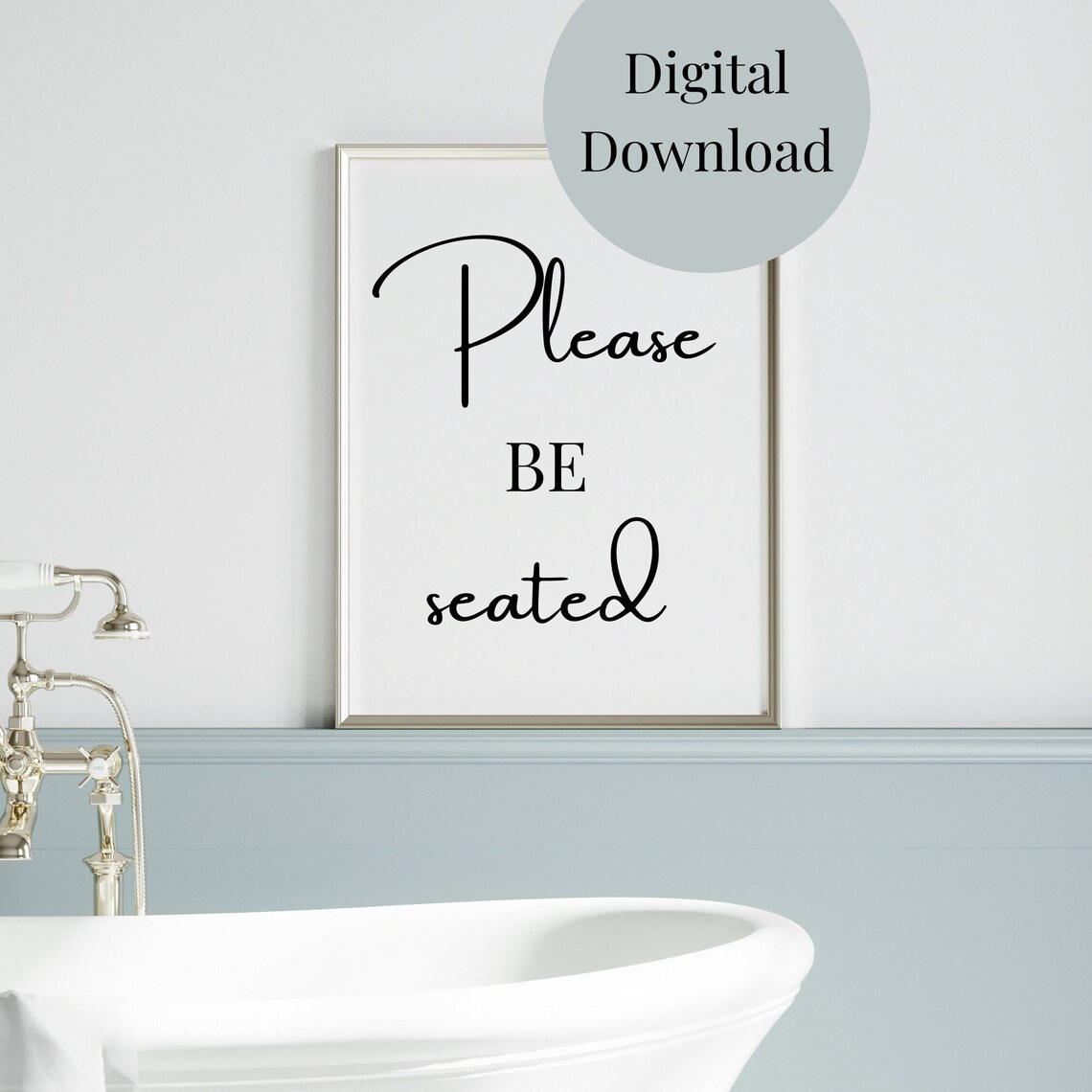 Please Be Seated, Minimalist Bathroom Decor