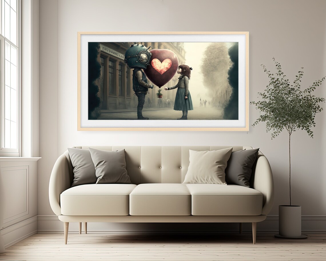Steampunk Sci-Fi Art for TV, Fantasy Wall Art Print - Image 2