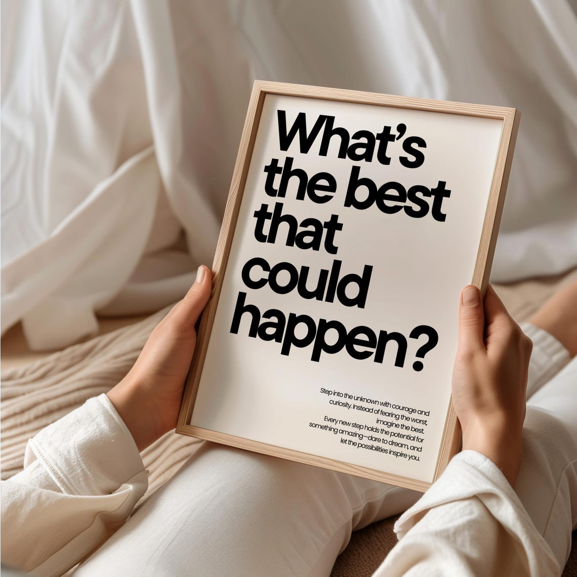 What’s The Best That Could Happen, Motivational Print - Image 2