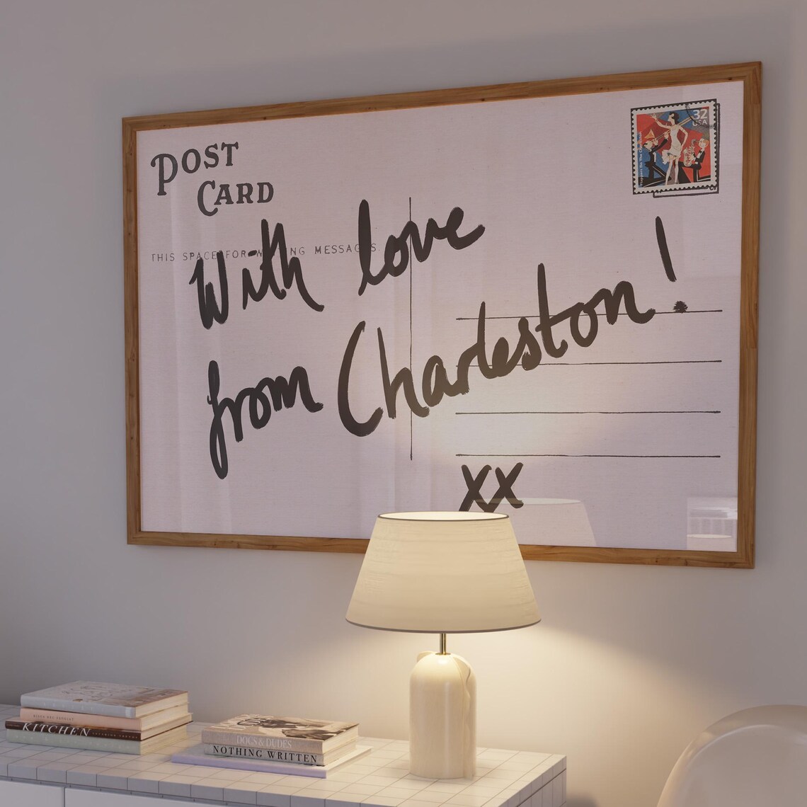 Charleston Vintage Travel Poster, Retro Postcard