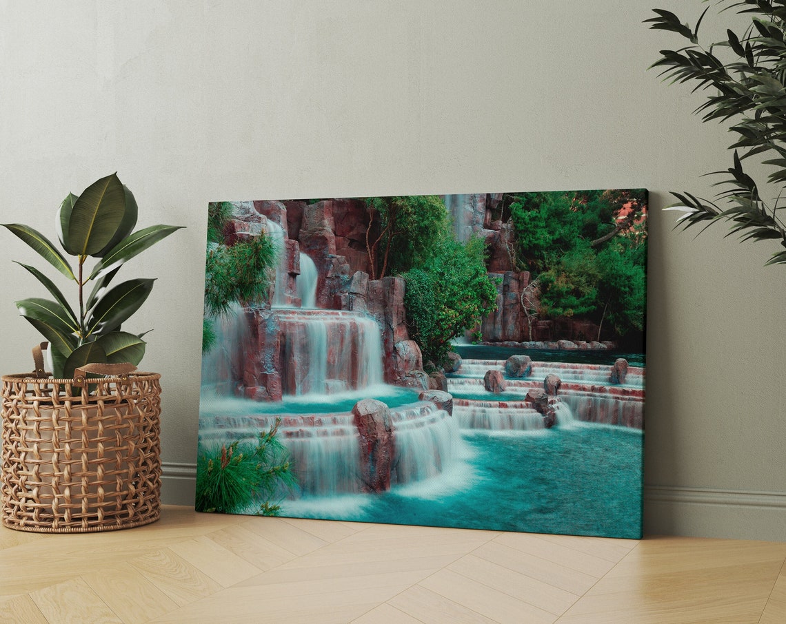 Waterfall Print Wall Art Print Waterfall Wall Art Waterfall Wall Art Waterfall Spa Print Spa Poster Spa - Image 2