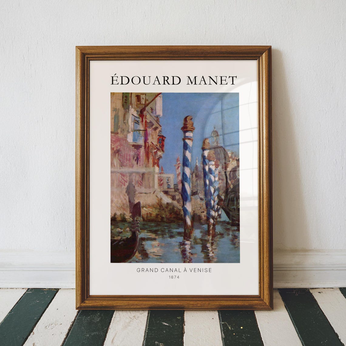 Edouard Manet Grand Canal Venice 1874 Gondola Painting Art Poster