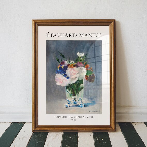 Edouard Manet Flowers in a Crystal Vase 1882 Museum Art Poster