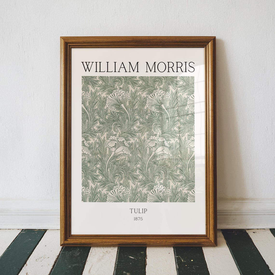 William Morris Tulip 1875 Botanical Pattern Gallery Art Poster